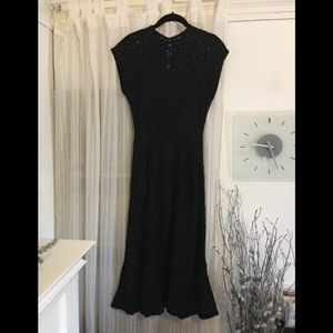 Elegant Vintage Crochet Dress